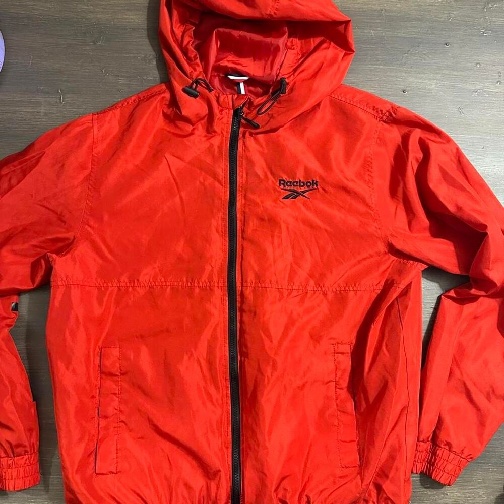 Reebok Men's Red and Orange Jacket